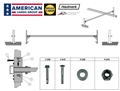 Multiple Roof Rack for 8.5 -Wide Flat Roof 